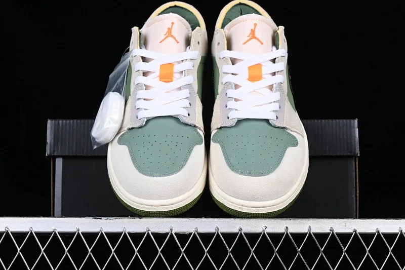 All categories Air Jordan Jordan series basketball shoes Air Jordan 1 Low Z version Air Jordan 1 Low OG EX "Tech Grey" AJ1 Joe 1 gray green retro culture and leisure sports sneakers FD6819-300